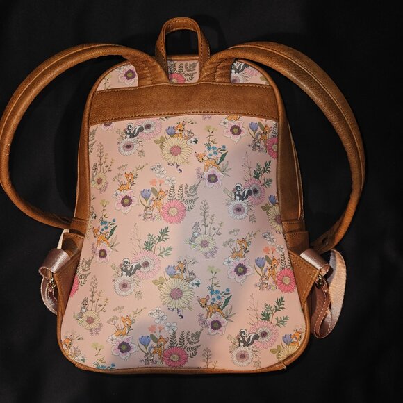 LOUNGEFLY Disney Bambi Cast Floral Backpack main image 7